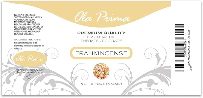 Ola Prima Frankincense Essential Oil Therapeutic Grade Oil for Aromatherapy, Diffuser, Relaxation (16oz Bulk) - Bloomnest