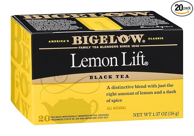 Bigelow Lemon Lift Tea, 20-Count Boxes - Bloomnest