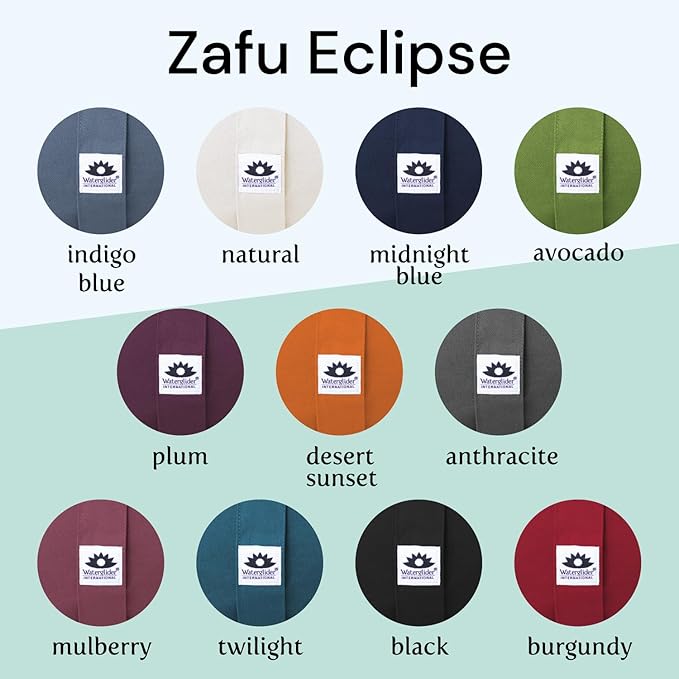 Zafu Meditation Cushion - Eclipse line - Removable Cover and Buckwheat Fill - Bloomnest
