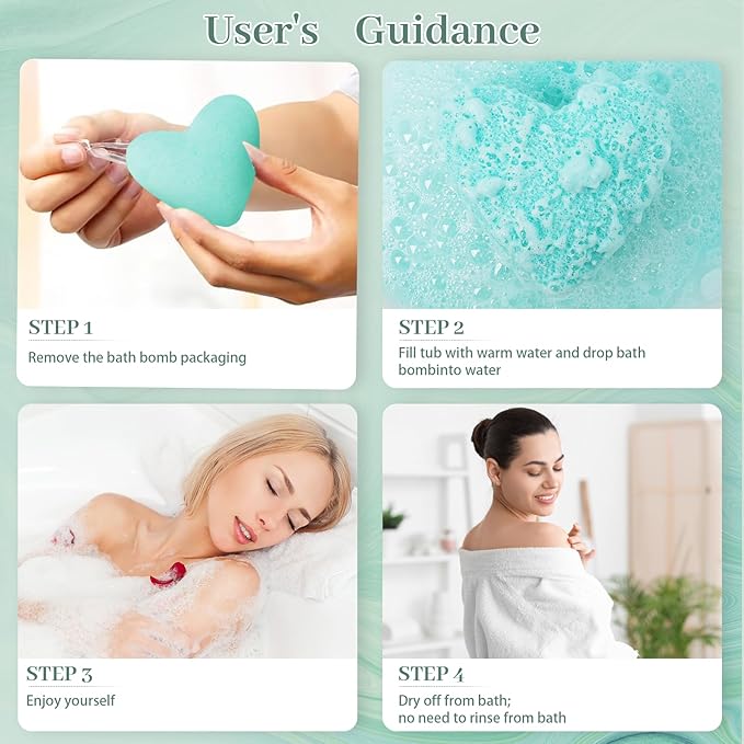 12 Pcs XXL 3.9 OZ Bath Bombs for Women Gift Set, Valentine's Day Bubble Bathbombs for Girlfriend, Her, Girls, Wife, Shea & Coco Butter Dry Skin Moisturize, SPA Relaxing Aromatherapy, Mothers Day Gift - Bloomnest