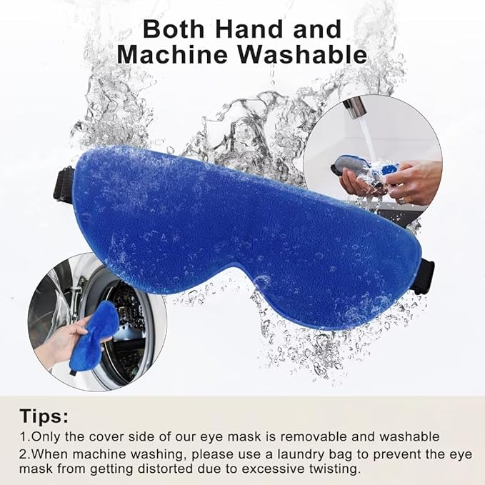 Kovnlo Heated Eye Mask, Washable USB Electric Warm Compress Eye Heating Pad for Dry Eyes, Blepharitis, Syndrome, Chalazion, Stye, MGD and Steam Moist to Unclog Glands - Bloomnest