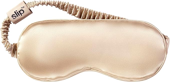 slip Pure Silk Sleep Mask - Caramel | 100% Mulberry Silk, Ultra Soft & Comfortable | Blocks Light for Restful Sleep, Adjustable Strap for Perfect Fit | Gentle on Skin & Hair, Ideal for Travel & Home - Bloomnest