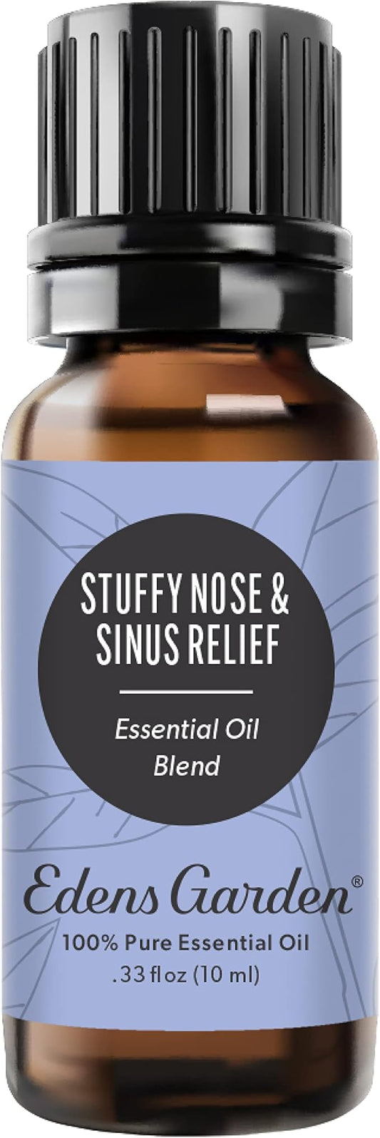 Edens Garden Stuffy Nose & Sinus Relief Essential Oil Blend- 100% Pure Premium Grade, Undiluted, Natural, Therapeutic, Aromatherapy, The Best for Diffusing, Skin, Face, Humidifiers 10 ml (.33 fl oz) - Bloomnest