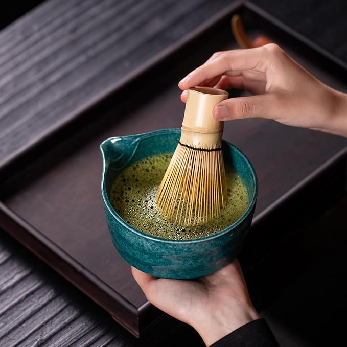Premium Matcha Ceremony Set – Complete 9-Pcs Ritual Kit – Presented in Luxury Magnetic Gift Box, Perfect for Gifting or Self-Care (Parrot Green) - Bloomnest