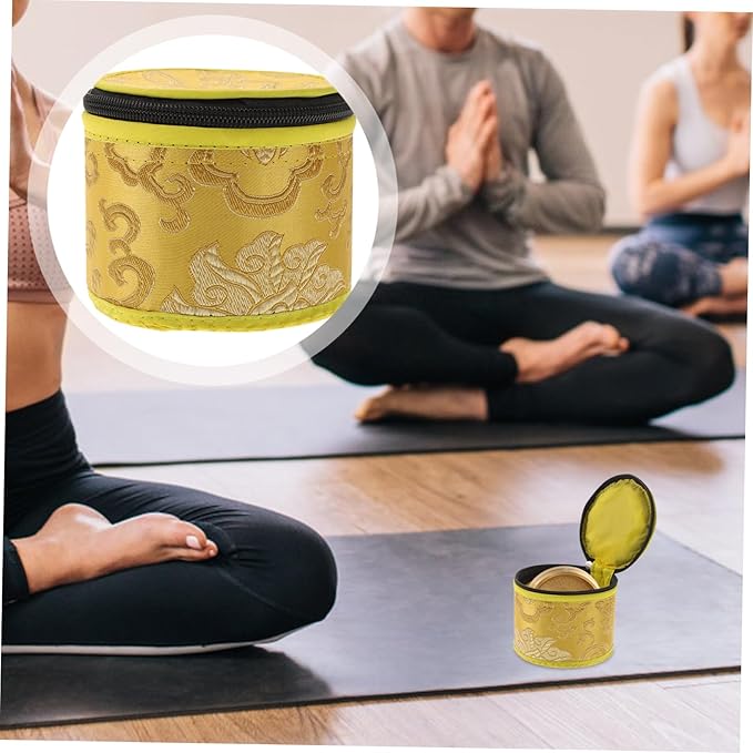 BESTonZON Durable Singing Bowl Case with Zipper Closure for Safe Storage Lightweight Meditation Bag for Buddha Sound Bowls for Yoga and Mindfulness Practices - Bloomnest