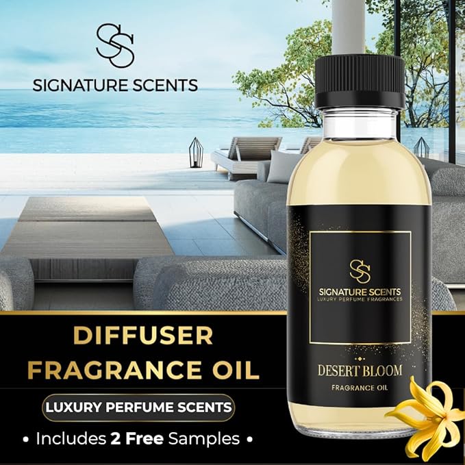 Luxury Hotel Inspired Fragrance Oils for Diffusers (4.05 Fl Oz, Desert Bloom) - Bloomnest