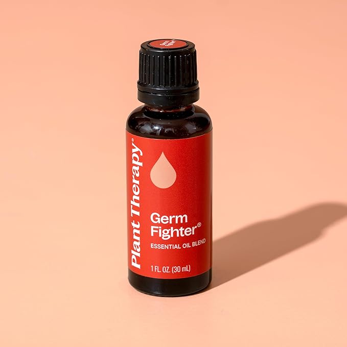 Plant Therapy Germ Fighter Essential Oil Blend 100% Pure, Undiluted, Natural Aromatherapy, Therapeutic Grade 30 mL (1 oz) - Bloomnest