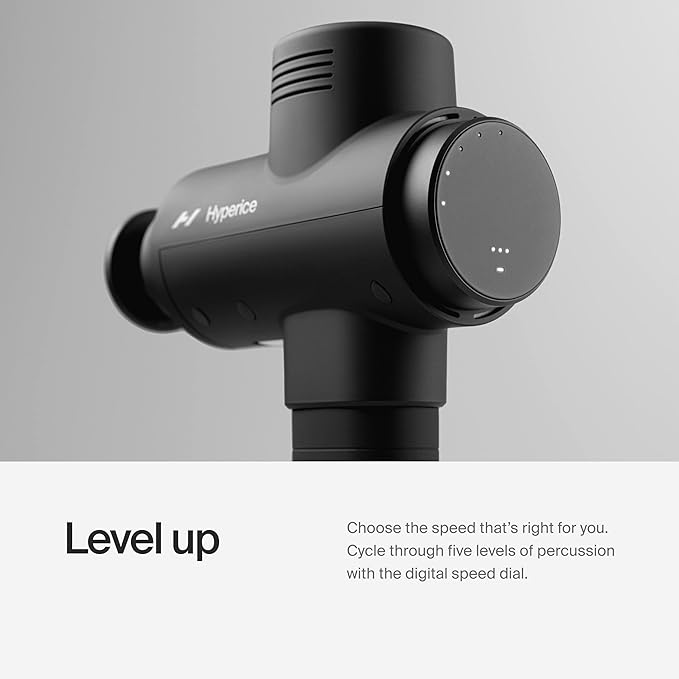 Hyperice Hypervolt 2 Pro - Featuring Quiet Glide Technology - Handheld Percussion Massage Gun - 5 Speeds, 5 Interchangeable Heads - Helps Relieve Sore Muscles and Stiffness FSA-HSA - Bloomnest