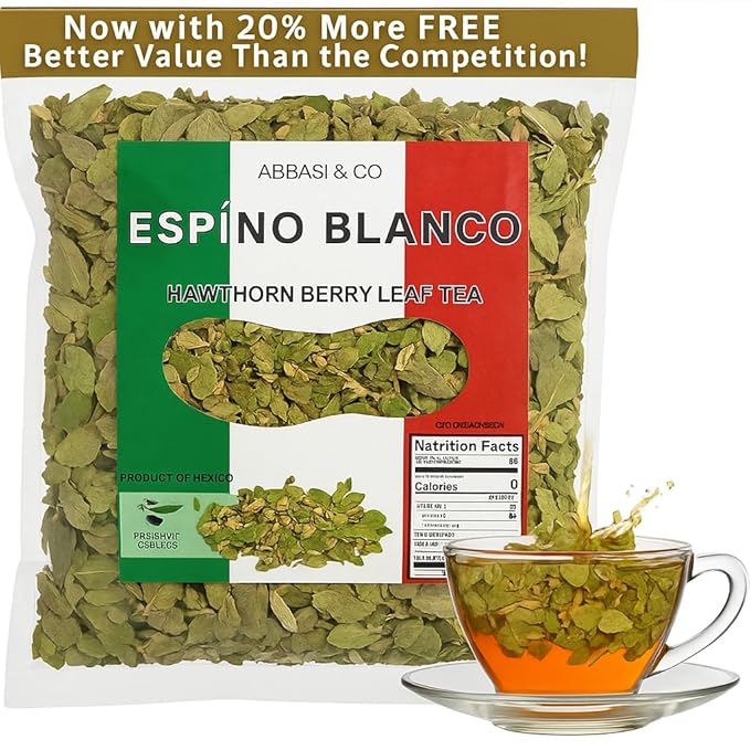 5oz Espino Blanco Te Herbal Hawthorn Berry Herbal Tea - Premium Hoja de Calidad | 100% All-Natural Loose Leaf| Non-GMO Mexican Herbal Tea Wildcrafted. - Bloomnest