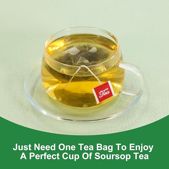 TEARELAE - Soursop Leaves Tea - 1.5g x 50 Count - 100% Pure Soursop Graviola Leaves Tea Bag - Country of Origin Thailand - Support Digestion & Rich In Nutrients - Bloomnest