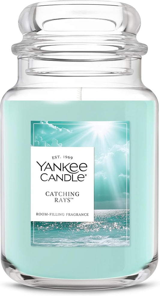 Yankee Candle Catching Rays Scented Candle, 22oz Large Jar with up to 150 Hour Burn Time, Giftable - Bloomnest