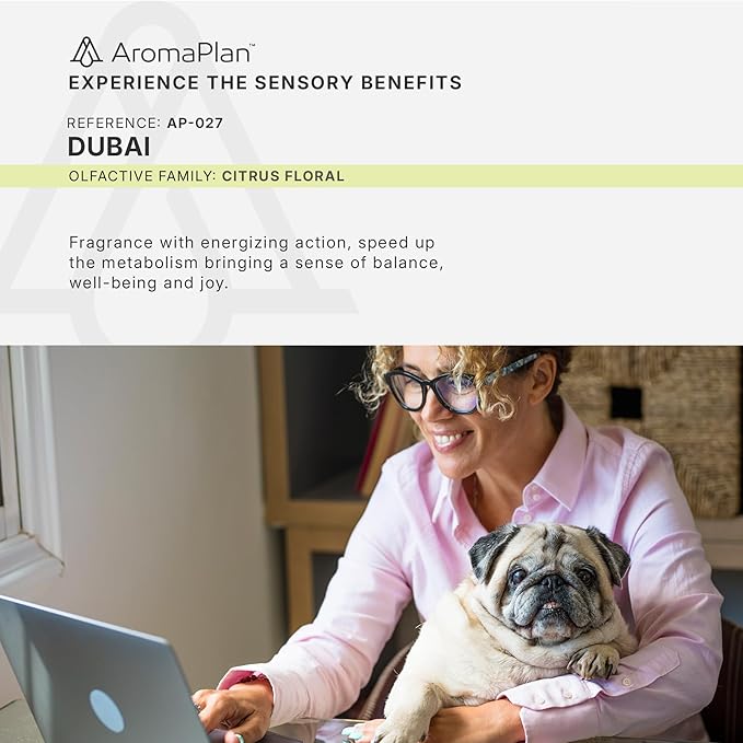 AromaPlan Hotel Scents Dubai 5 Fl Oz (2 Pack), Luxury Aroma & Hotel Fragrance Diffuser Oil- Hotel Diffuser Oil for Aromatherapy- USA Made, Bigger Bottle, Bolder Aroma & Longer Lasting - Bloomnest
