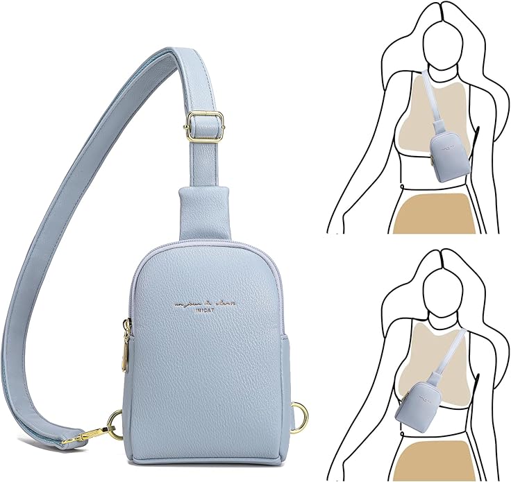 INICAT Small Sling Bag for Women Everyday & Travel Crossbody Bags Lightweight Cross Body Purses Vegan Leather - Bloomnest