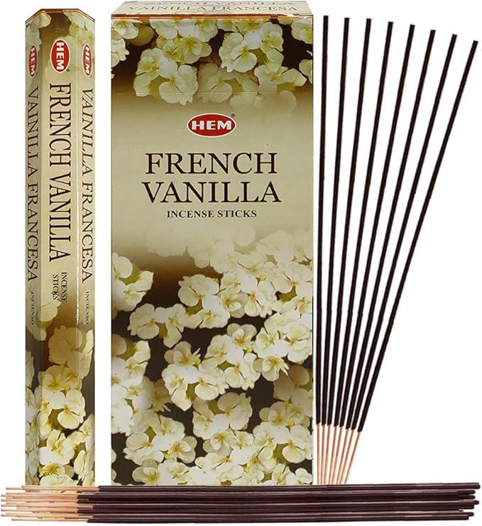 French Vanilla Incense Sticks and Incense Stick Holder Bundle Insence Insense Hem Incense Sticks TRUMIRI