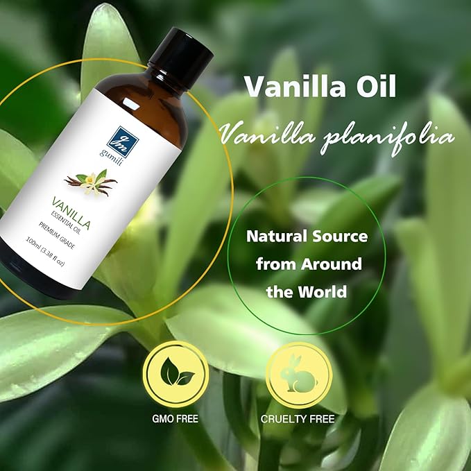 Vanilla Essential Oil 200ML, Natural Vanilla Oil Scented Oils for Aromatherapy & Diffuser-100ML(Pack of 2) - Bloomnest