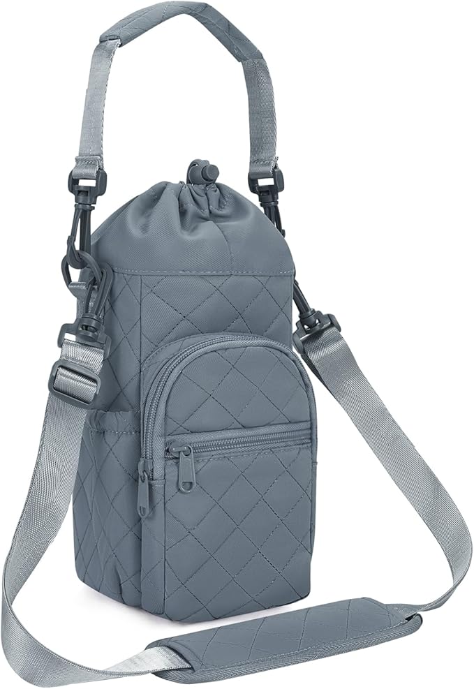 sportsnew Water Bottle Holder with Strap 32oz 40oz Insulated Water Bottle Carrier Sling Bag with Phone Pocket Crossbody sportsnew