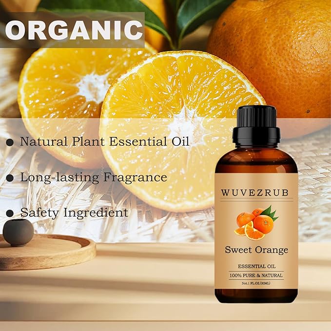 SweetOrange Essential Oils,30ML Pure and Natural Essential Oil for Aromatherapy Diffuser - SweetOrange /1 Fl Oz - Bloomnest