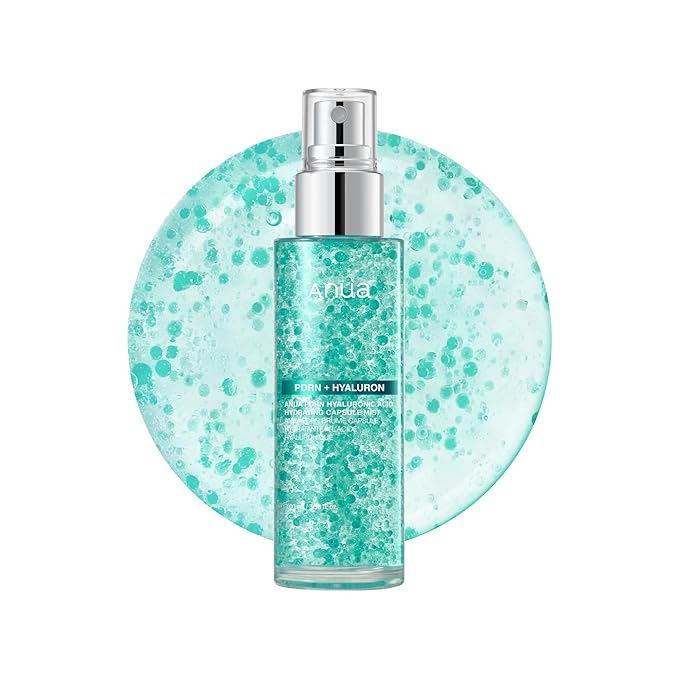 Anua PDRN Collagen Glow Facial Serum Spray, Hydrating Face Mist, Hyaluronic Acid, dewy glass finish, All Skin Types, Instant Plumping Hydration, Firming Care, Korean Skincare, 3.38 fl oz - Bloomnest