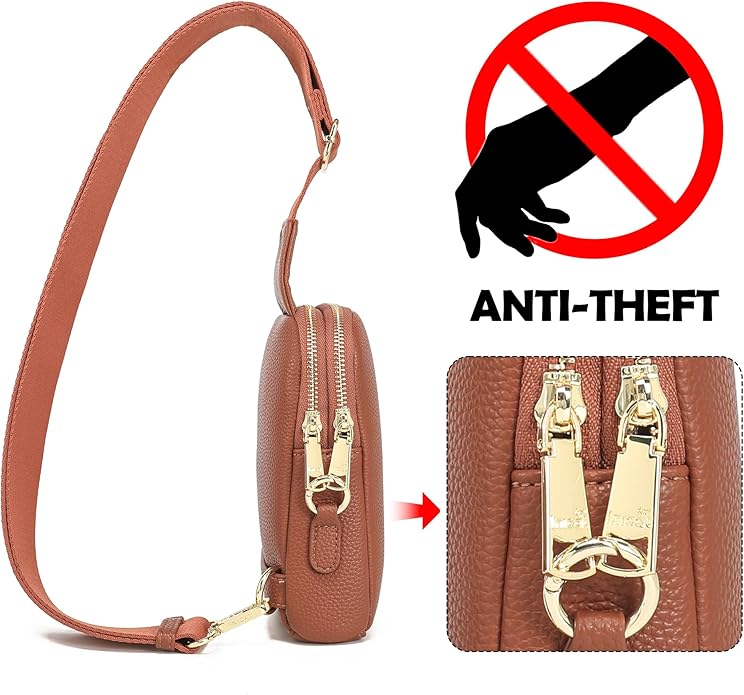 INICAT Small Sling Bag for Women Everyday & Travel Crossbody Bags Lightweight Cross Body Purses Vegan Leather - Bloomnest