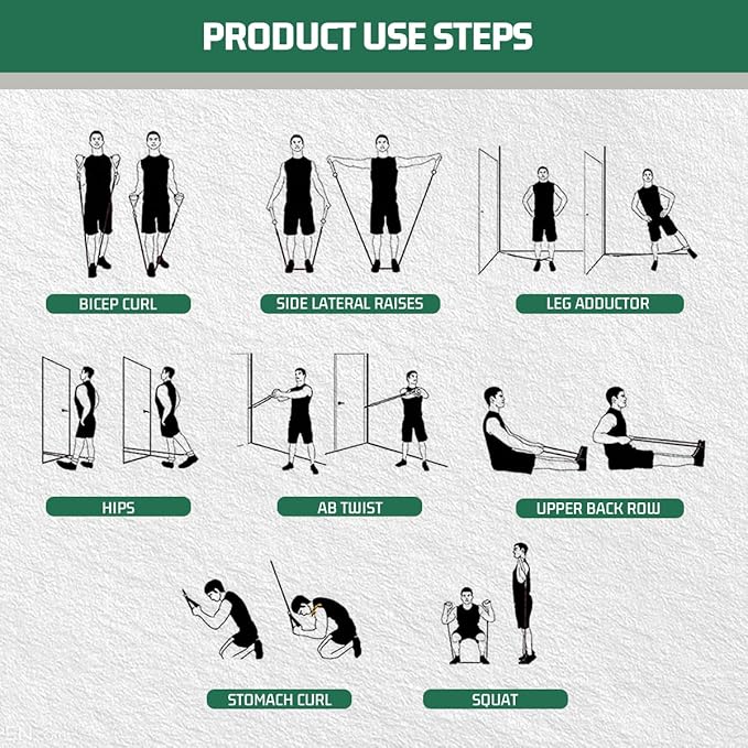 VEICK Resistance Bands, Exercise Bands, Workout Bands, Resistance Bands for Working Out with Handles for Men and Women, Exercising Bands for Fitness Weights Work Out at Home - Bloomnest