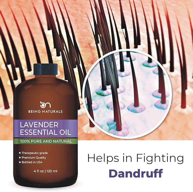 Lavender Essential Oil - Huge 4 FL OZ - 100% Pure & Natural – Premium Natural Oil with Glass Dropper Essential Oil - Bloomnest