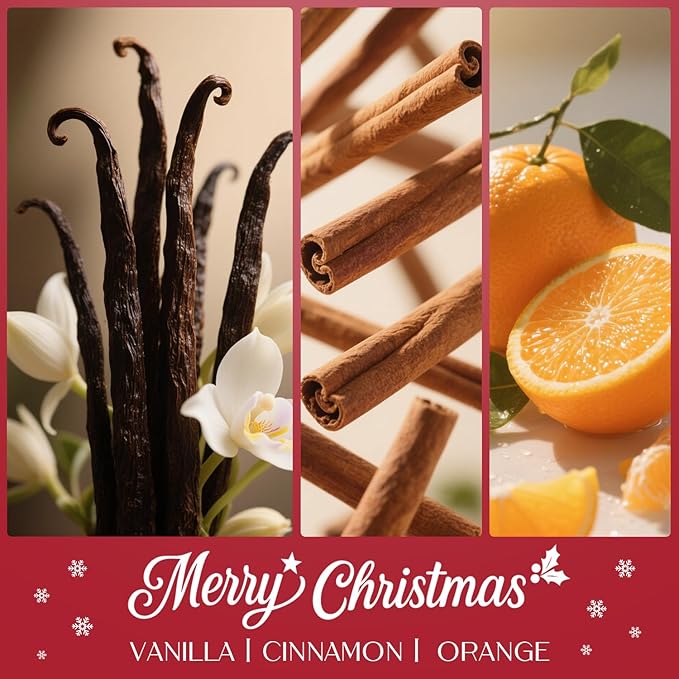 Christmas Candles, Soy Candles for Women & Men, Holiday Candle Gift Set for Women, Perfect Christmas Gifts for Mom, Dad, Teachers, Friends & Loved Ones - Bloomnest