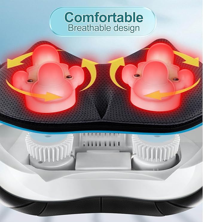 Mo Cuishle Shiatsu Neck and Shoulder Massager with Heat – Deep Kneading Massage for Relaxation – Ideal for Christmas, Mother's Day, Father's Day, Gifts for Men, Women, Mom and Dad - Bloomnest