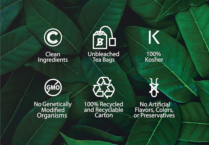 Buddha Teas Organic Blackberry Leaf Tea - OU Kosher, USDA Organic, CCOF, 18 Bleach-Free Tea Bag - Bloomnest
