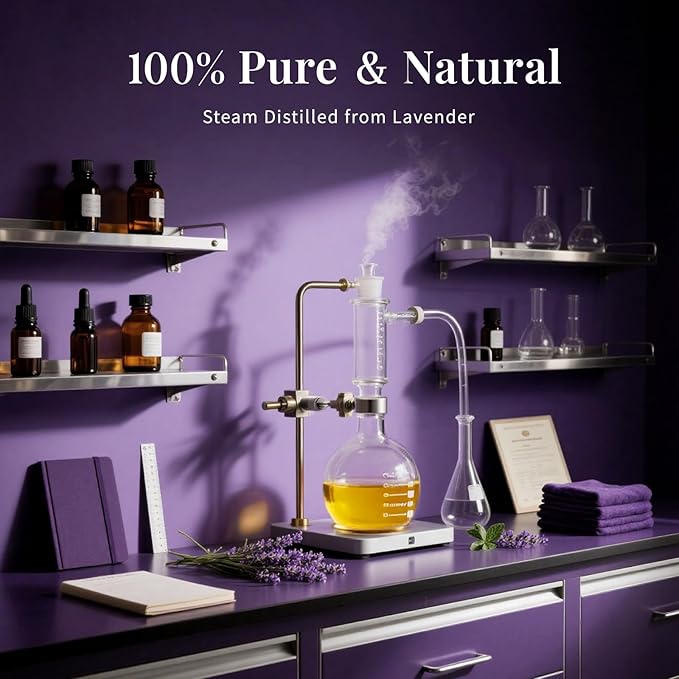 SU JUABA Lavender Essential Oil 4 Fl Oz, 100% Pure Natural Aromatherapy Oil for Diffuser, Skin Care, Relaxation, Sleep, Wool Dryer Balls - 118ML Bloomnest
