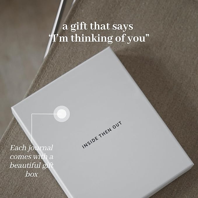 INSIDE THEN OUT Better Every Day Journal - Guided Daily Journal With 365 Pre-Dated Prompts for Self Love, Reflection, Growth, Gratitude, Discovery, Wellness, Healing, Self Help, and Mindfulness - Self Care Routine & Mental Health Gift for Women Men - Bloomnest