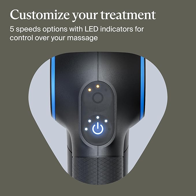TheraGun Therabody Prime (5th Generation) - Deep Tissue Percussion Therapy Massage Gun - Bluetooth Enabled, Personal Massager for Pain Relief in Neck, Back, Leg, Shoulder and Body (Black) - Bloomnest