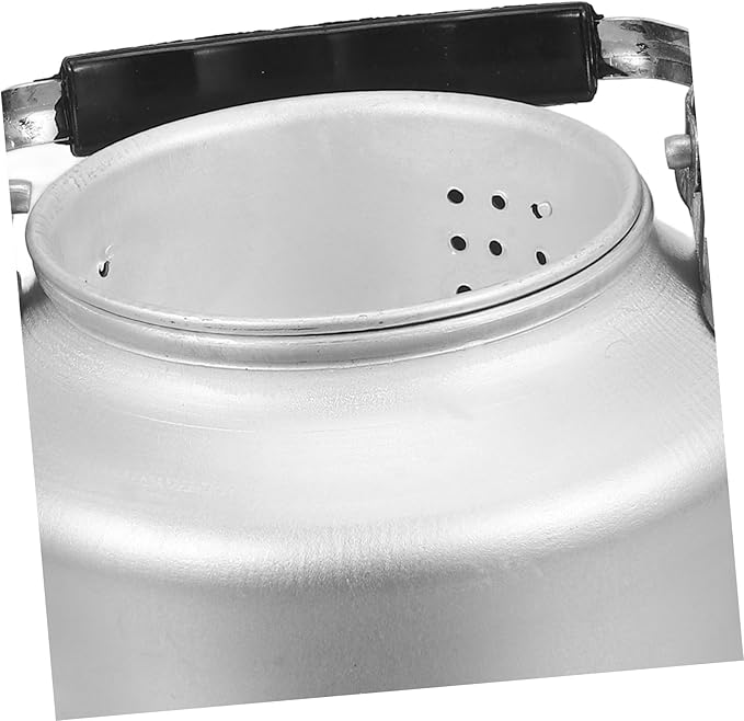 Aluminum Tea Kettle with Handle and Strainer Small Teapot for Home and Outdoor Use Polished Finish Safe Lightweight Cooking Pot for Boiling Water and Brewing Loose Leaf Tea - Bloomnest