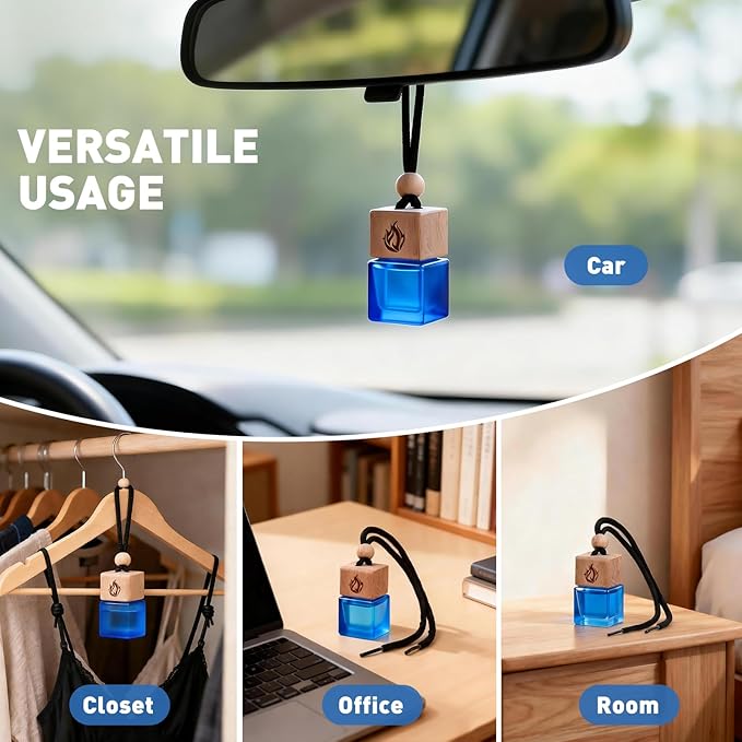 Car Air Freshener Hanging 2 Pack, Cologne Fragrance Long Lasting Car Scent Essential Oil Diffuser, Car Accessories Air Diffuser for Men - Bloomnest