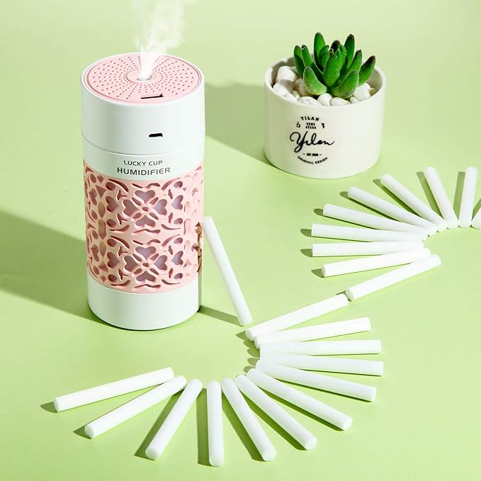 60 Pieces 2.75 X 0.31 Inch Car Diffuser Sponges Refill Sticks Humidifier Filter Replacement Wick Absorbent Sponge Sticks for Mini Car Office Bedroom Humidifier Ultrasonic Aroma Diffuser - Bloomnest