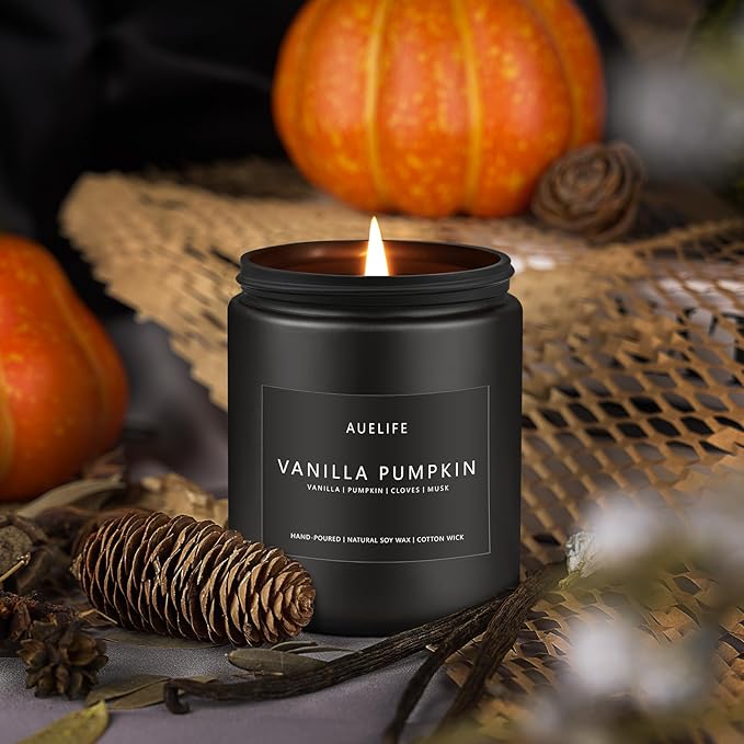 Fall Candle | Vanilla Pumpkin Candle - Scented Candles for Autumn, Fall Aromatherapy Gifts - 7 OZ - Bloomnest