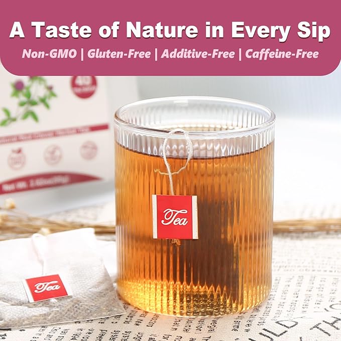 TEARELAE - Red Clover Tea Bags, 40 Count - Premium Natural Red Clover Herb - Caffeine-free Herbal Tea - Non-GMO - Support Skin Health - Bloomnest