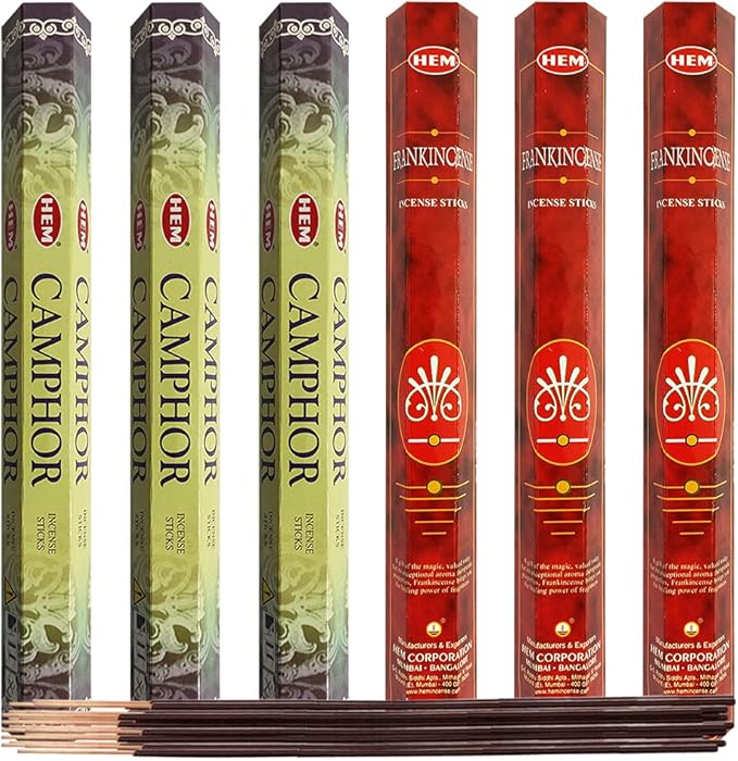 TRUMIRI Camphor & Frankincense Incense Sticks & Holder Bundle Variety Pack From Hem Trumiri Insense Inscents Insencents Insence