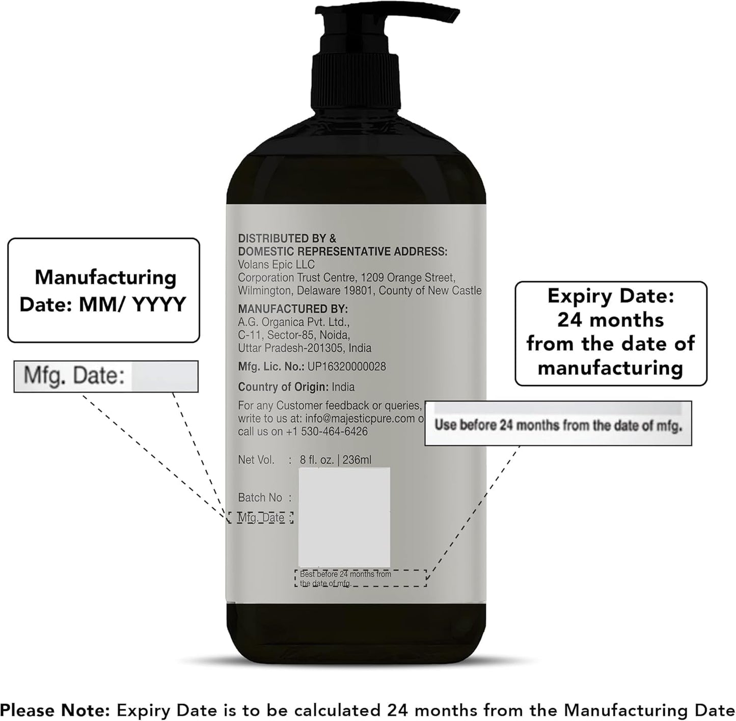 Majestic Pure Fractionated Coconut Oil - Relaxing Massage Oil, Liquid Carrier Oil for Diluting Essential Oils - Skin, Lip, Body & Hair Oil Moisturizer & Softener - 16 fl oz (Pack of 2)