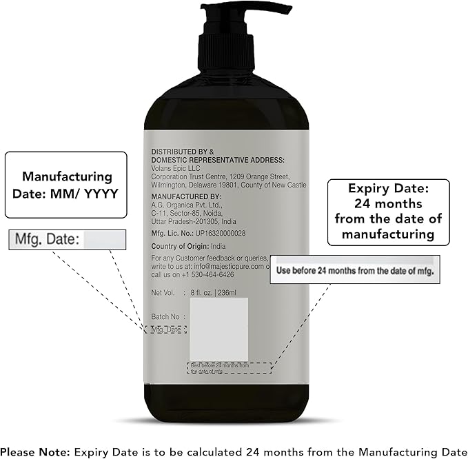 Majestic Pure Fractionated Coconut Oil - Relaxing Massage Oil, Liquid Carrier Oil for Diluting Essential Oils - Skin, Lip, Body & Hair Oil Moisturizer & Softener - 16 fl oz (Pack of 2) - Bloomnest