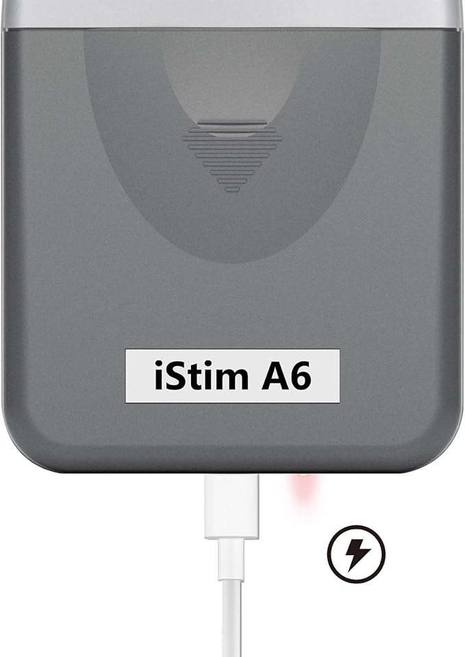 iStim A6 Analog Rechargeable Dual Channel TENS Unit/TENS Device/TENS Machine - for Pain Relief/Pain Control and Management - 3 Modes and Easy to Use (Including Electrode Pads) iSTIM