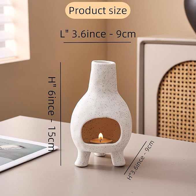 Ceramic Palo Santo Holder Burner - Mini Chimenea Incense Dish for Meditation Décor - Palo Santo Holder for Burn Palo Santo Sticks,Cones,Aromatherapy Yoga JialanGulong