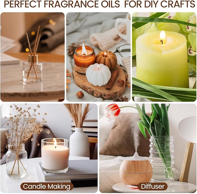 Nuanchu 90 Essential Oils Set 10ml Natural Essential Oils Aromatherapy Kit for Diffuser Humidifier Aromatherapy-Oils for Candle Bath Bombs Making - Bloomnest