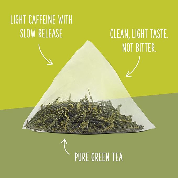 Two Leaves and a Bud Organic Tamayokucha Tea Bags, Whole Leaf Tea in Compostable Sachets, Green Japanese Tea, Light Flavor, 15 Count (Pack of 1) - Bloomnest