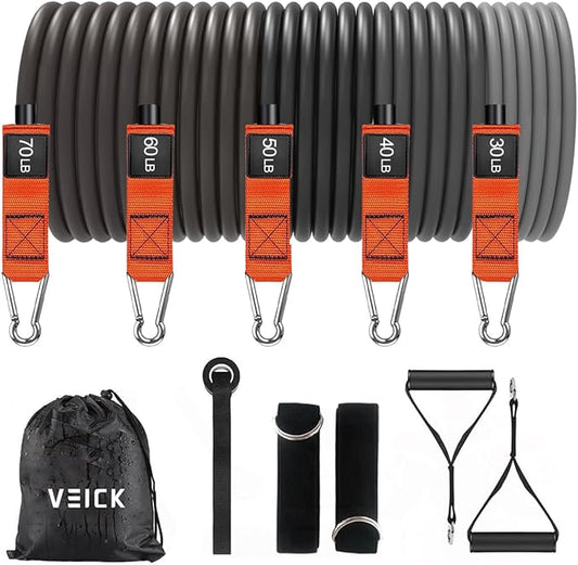 VEICK Resistance Bands, Exercise Bands, Workout Bands, Resistance Bands for Working Out with Handles for Men and Women, Exercising Bands for Fitness Weights Work Out at Home - Bloomnest