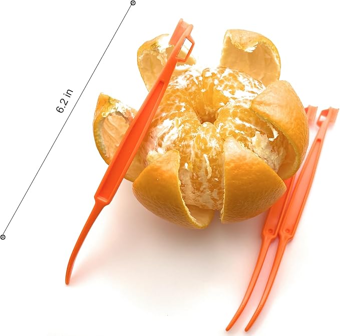 Orange Peeler Tool, 7 Pack, Citrus Peeler for Orange Peeling Orange Opener Slicer Cutter, Safty Plastic, Easy to Grip, Use and Clean, Kitchen Gadgets Vegetable Slicer Kiwi Tool - Bloomnest