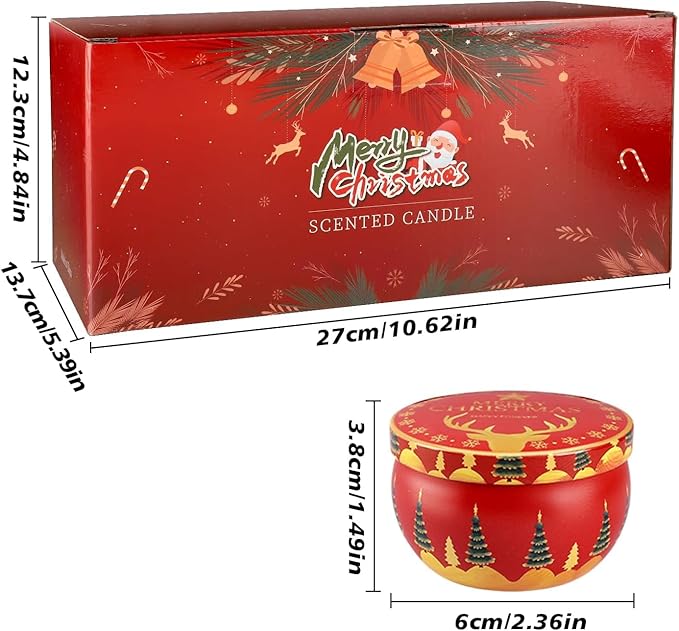 Christmas Candle Advent Calendar 2025 24 Days ScentedTumbler Candle Countdown to Xmas Natural Soy Wax,Christmas Gifts for Adult Women and Men Season & HolidayGifting - Bloomnest