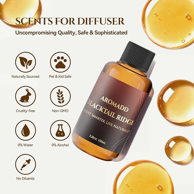 Hotel Collection Diffuser Oil Blacktail Ridge – Inspired by Luxury Hotel Scent for Waterless & Cold Air Diffusers –3.38 Fl Oz (100ml) Long-Lasting Home Fragrance for Living Room & Bedroom - Bloomnest