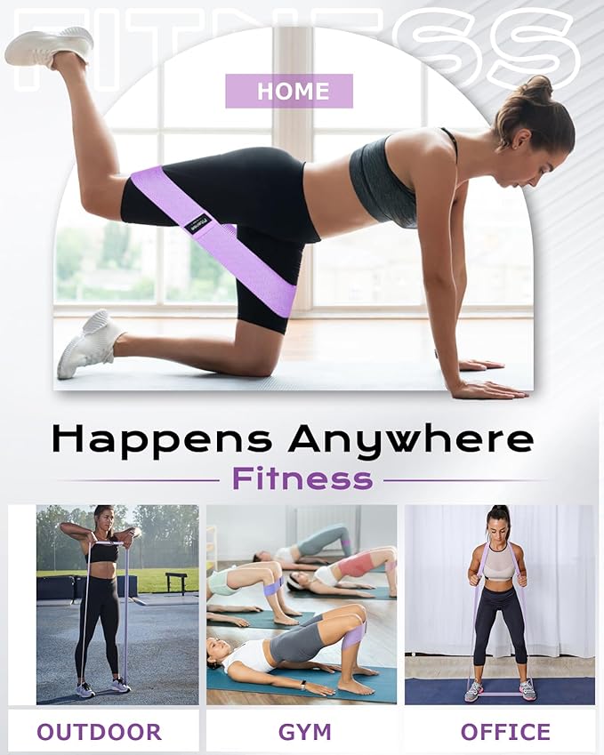 Pull Up Bands, Fitense Resistance Bands Set with Door Anchor, Stretching Assist Band, Portable Exercise, Muscle Training, Physical Therapy, Exercise Workout Bands for Working Out for Women - Bloomnest