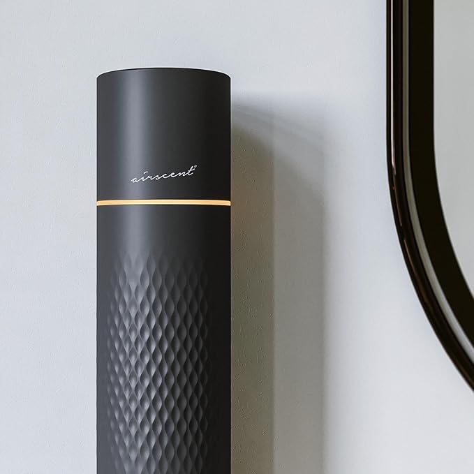 The AirScent Waterless Diffuser - Cold Air Scent Diffuser Oil Machine for Homes, Offices, Hotels and Spas - Aromatherapy Diffuser for Aesthetic Scenting - Black - 4.05 Oz - Fragrance Not Included - Bloomnest