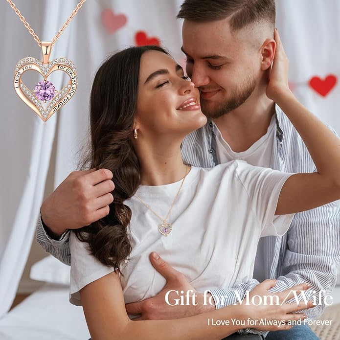 18K Rose Gold Necklaces for Women Birthday Gifts for Women Jewelry for Women Birthday Gifts for Wife Girlfriend Daughter Wife Birthday Gifts for Anniversary Mothers Day Christmas Valentines Gifts - Bloomnest